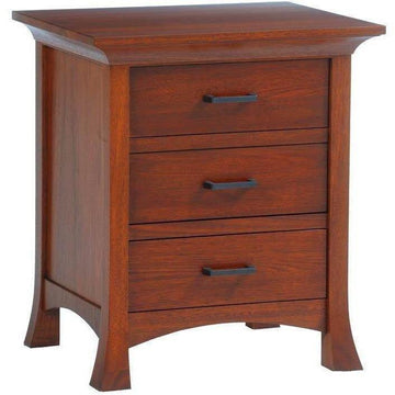 Oasis Amish 3-Drawer Nightstand - Foothills Amish Furniture