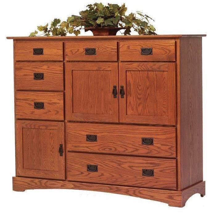 Old English Amish Grande Door Chest - Foothills Amish Furniture