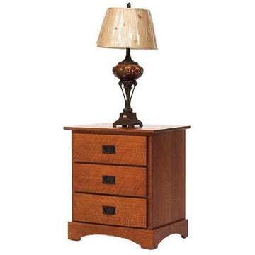 Old English Amish Nighstand - Foothills Amish Furniture