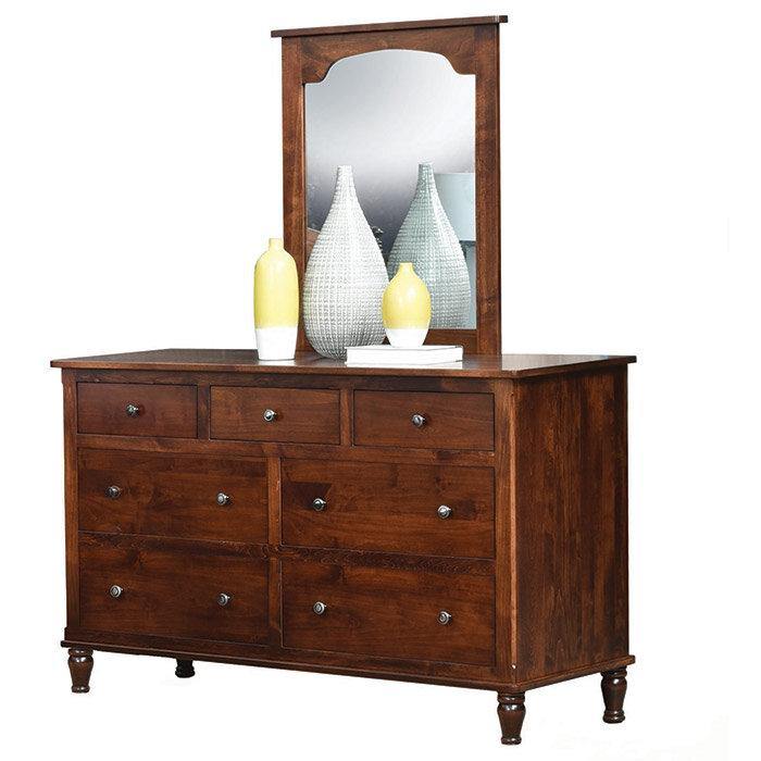 Roxanne Amish Dresser and Mirror - Foothills Amish Furniture