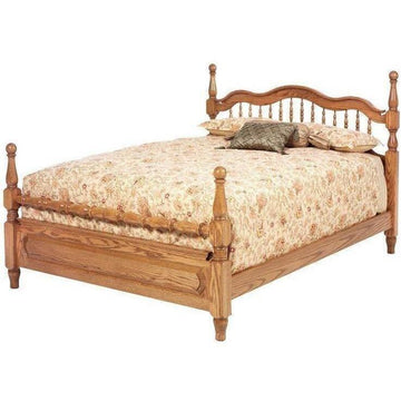 Sierra Classic Amish Crest Bed - Foothills Amish Furniture