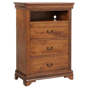 Versailles Amish Chest with Open Shelf - Foothills Amish Furniture