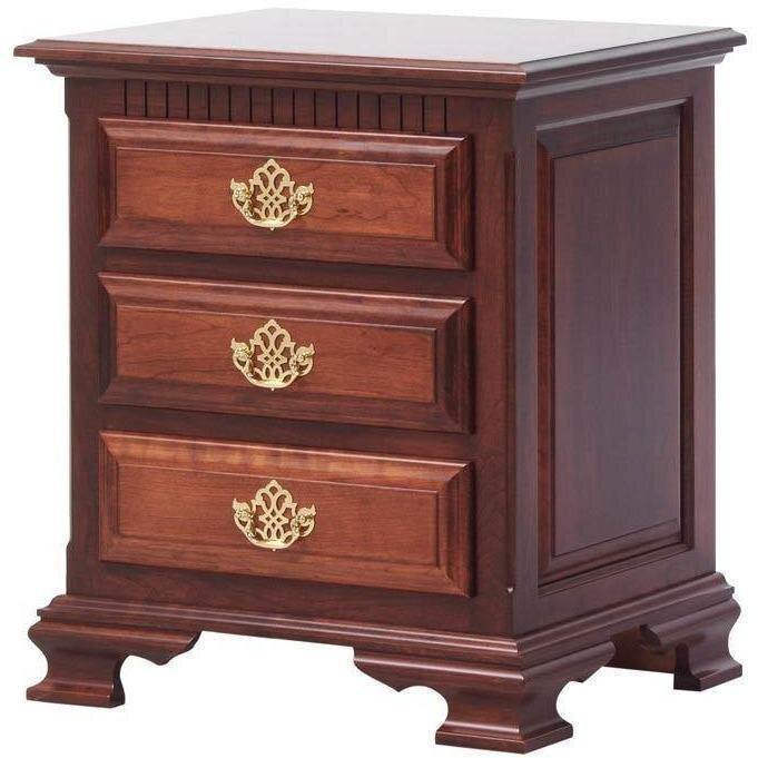 Victoria's Amish 3-Drawer Nightstand - Foothills Amish Furniture