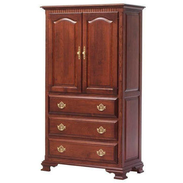 Victoria's Solid Wood Amish Armoire - Foothills Amish Furniture