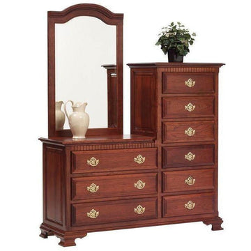 Victoria's Amish Chesser with Mirror - Foothills Amish Furniture