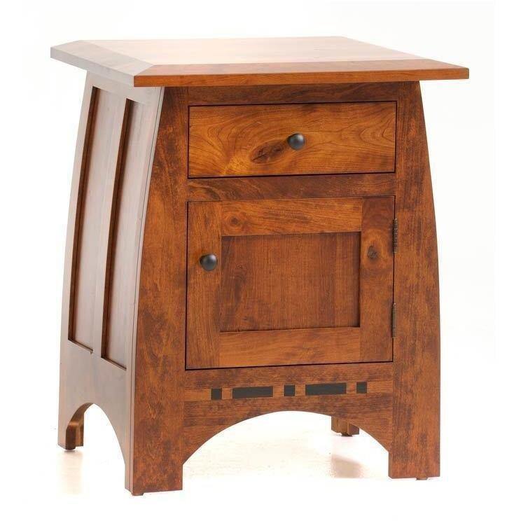 Vineyard Amish 1-Door 1-Drawer Nightstand - Foothills Amish Furniture