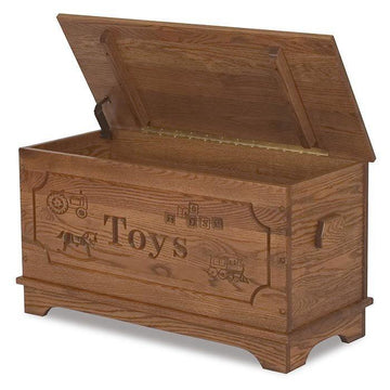 Amish Solid Wood Toy Box - Foothills Amish Furniture