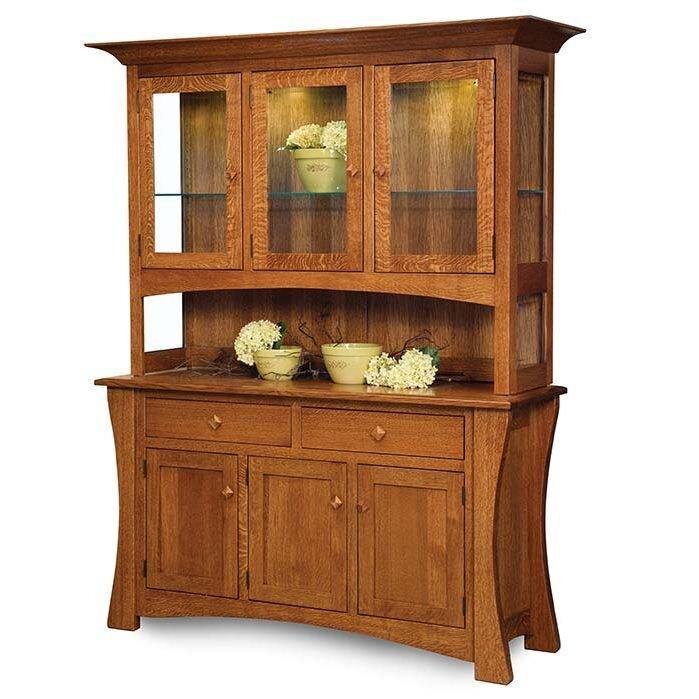 Amish Arts and Crafts Hutch - Foothills Amish Furniture