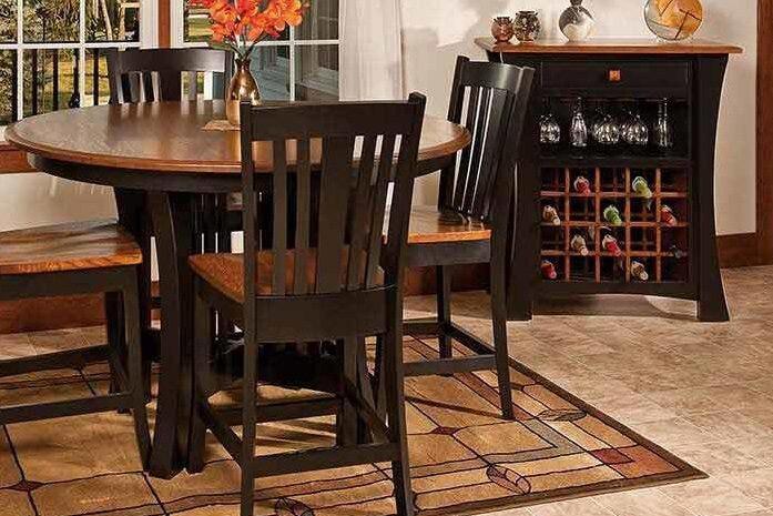 Amish Arts and Crafts Pub Dining Collection - Foothills Amish Furniture