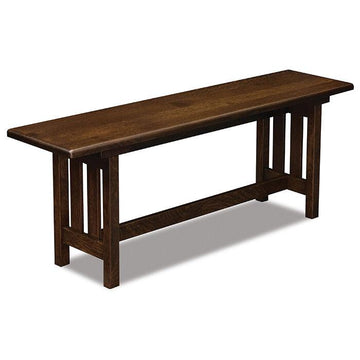 Bay Hill Amish Trestle Bench - Foothills Amish Furniture