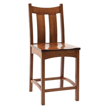 Country Shaker Amish Stationary Barstool - Foothills Amish Furniture