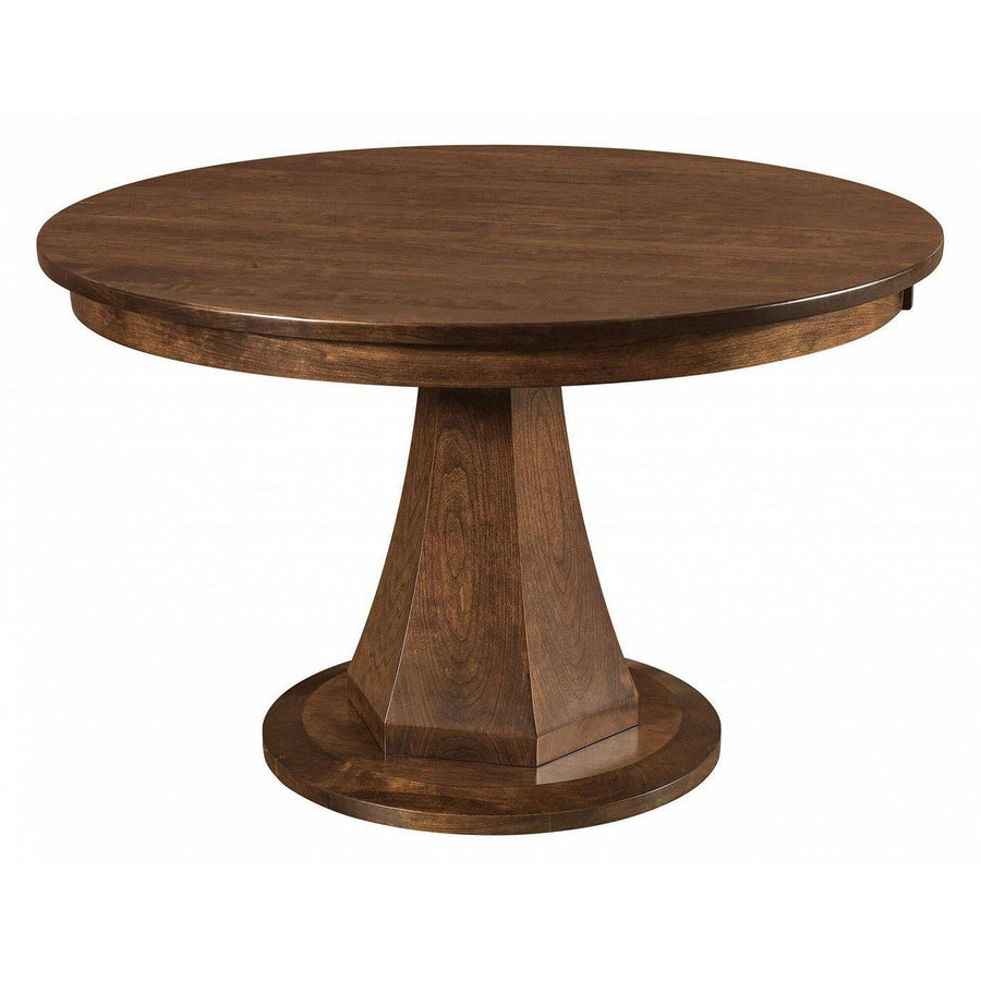 Emerson Round Amish Dining Table - Foothills Amish Furniture