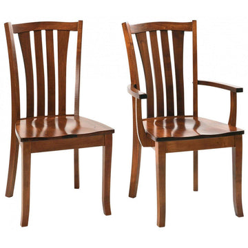 Harris Contemporary Amish Dining Chair - Foothills Amish Furniture