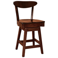 Hawthorn 24" Swivel Amish Barstool - Foothills Amish Furniture