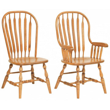 Jumbo Bent Paddle Amish Dining Chair - Foothills Amish Furniture