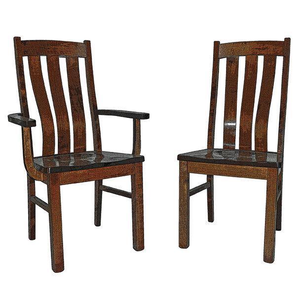 Raleigh Amish Solid Wood Chair - Foothills Amish Furniture