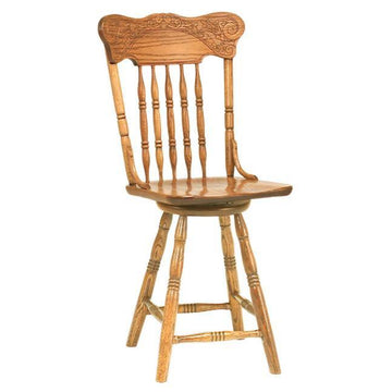 Spring Meadow Amish Barstool with Swivel - Foothills Amish Furniture