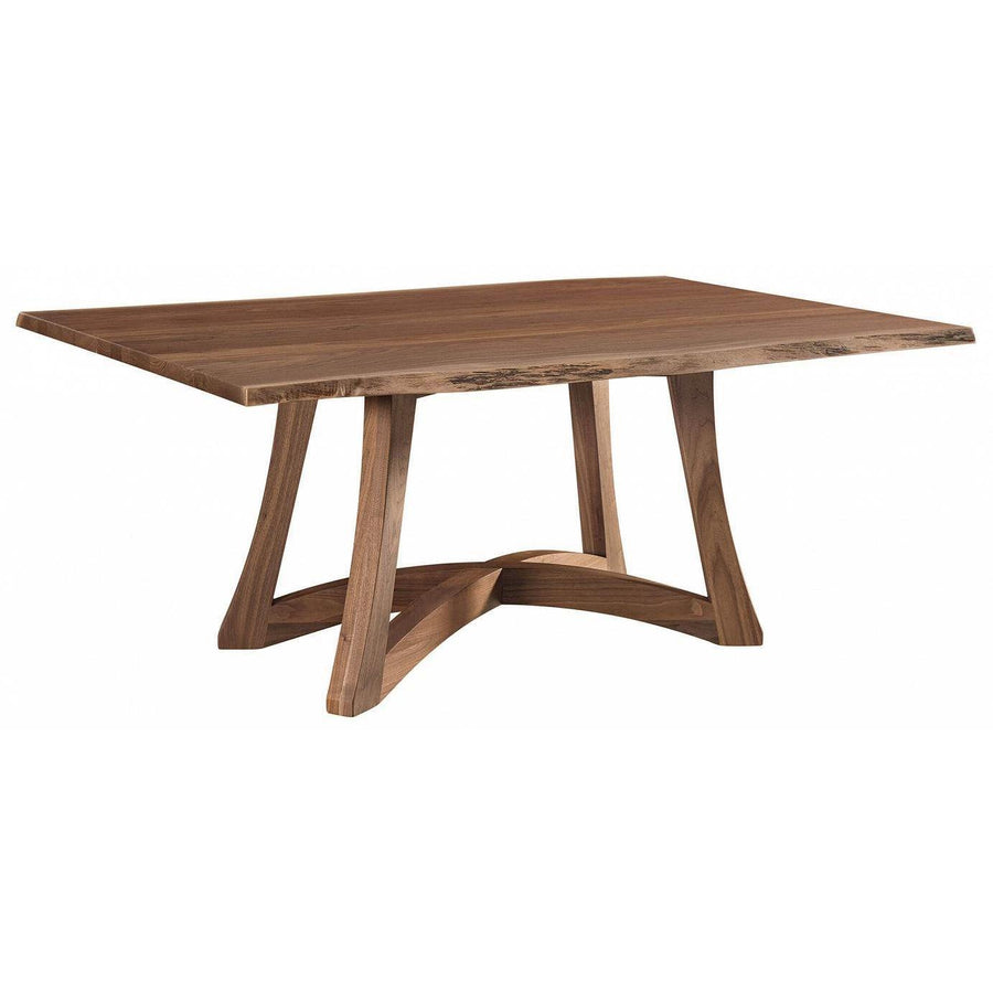 Tifton Amish Dining Table with Live Edge - Foothills Amish Furniture