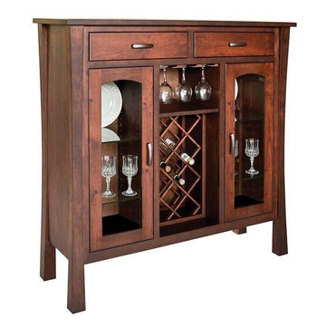 Woodbury Amish Wine Cabinet - Foothills Amish Furniture