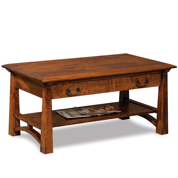 Artesa Coffee Table with Drawers - Foothills Amish Furniture