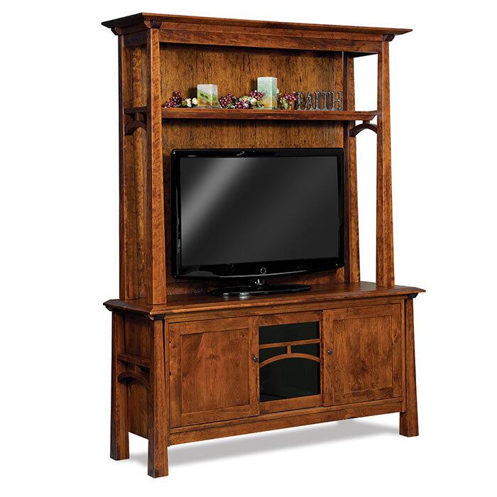Artesa Amish TV Stand with Hutch - Foothills Amish Furniture