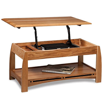 Boulder Creek Amish Lift Amish Coffee Table - Foothills Amish Furniture