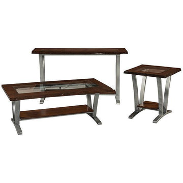 Pagosa Amish Live Edge Amish Occasional Tables - Foothills Amish Furniture