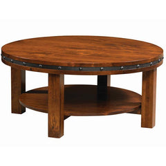 Pasadena Amish Round Coffee Table - Foothills Amish Furniture