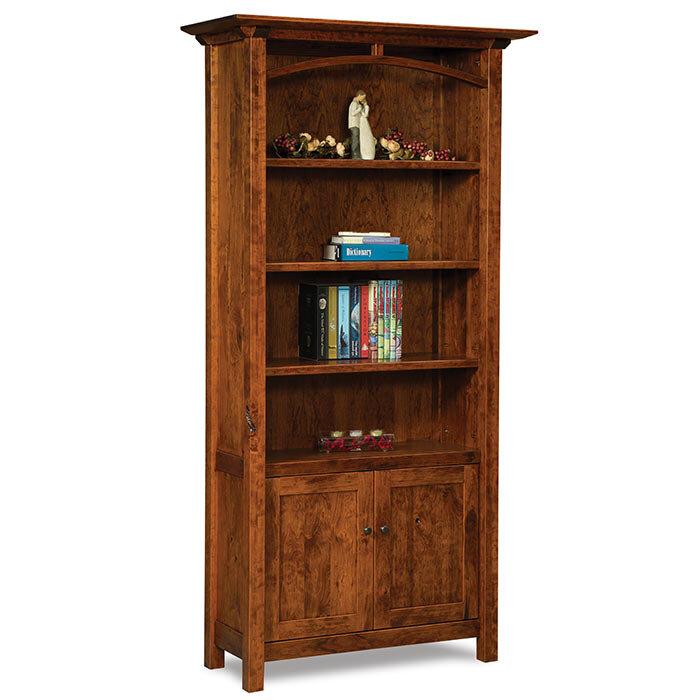 Artesa Amish Bookcase with Doors - Foothills Amish Furniture