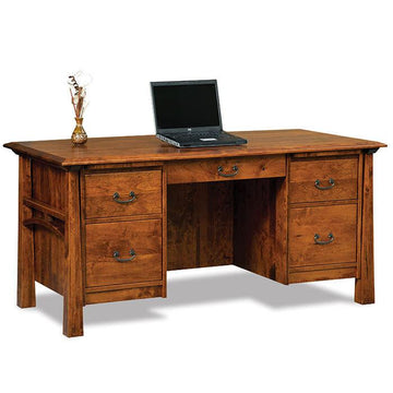 Artesa Amish Executive Desk - Foothills Amish Furniture