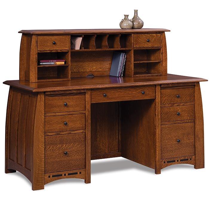 Boulder Creek Amish Desk with Letter Hutch - Foothills Amish Furniture