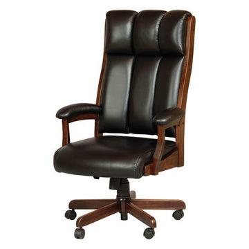 Clark Amish Executive Desk Chair - Foothills Amish Furniture