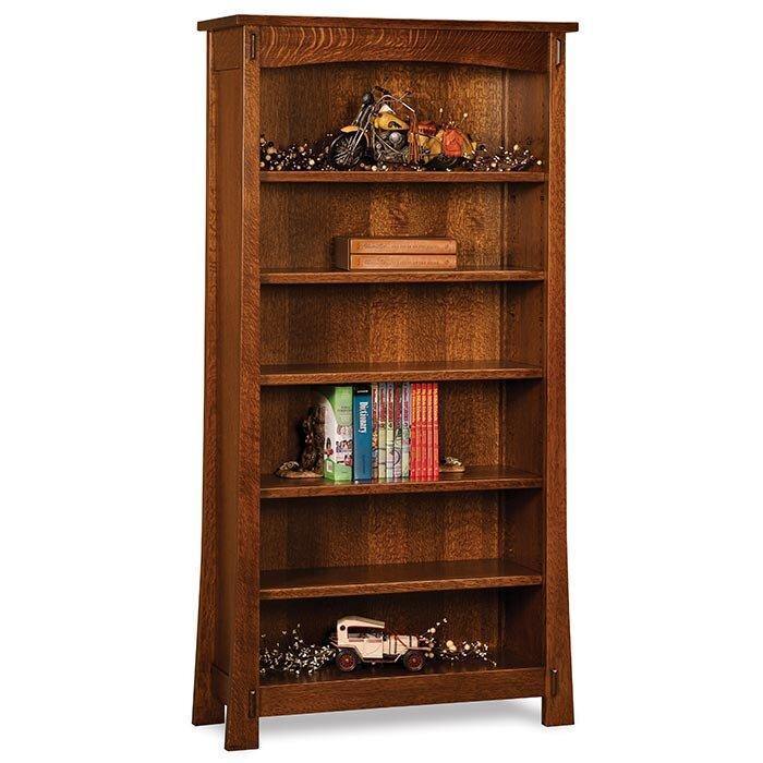 Modesto Tall Amish Bookcase - Foothills Amish Furniture