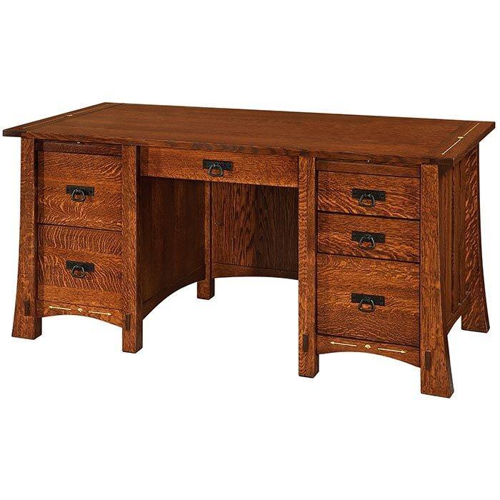 Morgan Solid Wood Amish Desk - Foothills Amish Furniture