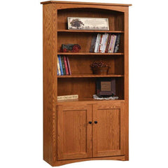 Shaker 36" Amish Bookcase with Doors - Foothills Amish Furniture