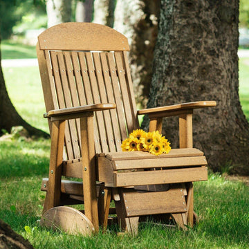 Amish 2' Poly Classic Outdoor Glider Chair - Foothills Amish Furniture