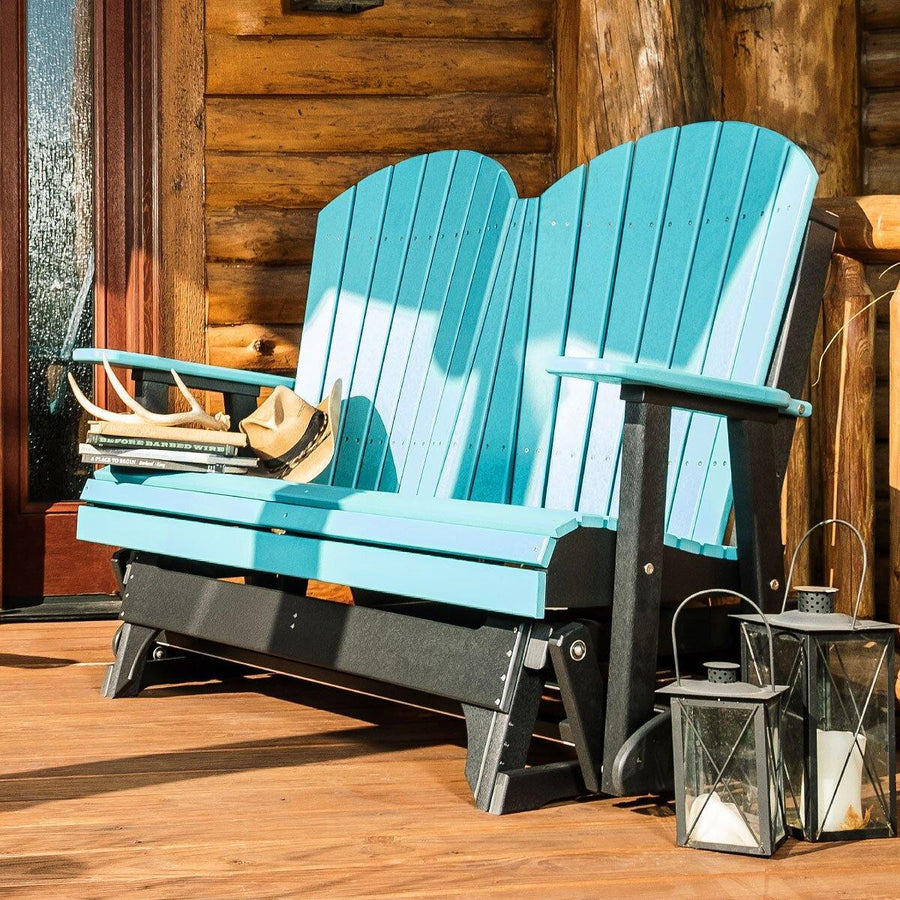 Amish 4' Poly Adirondack Outdoor Glider - Foothills Amish Furniture
