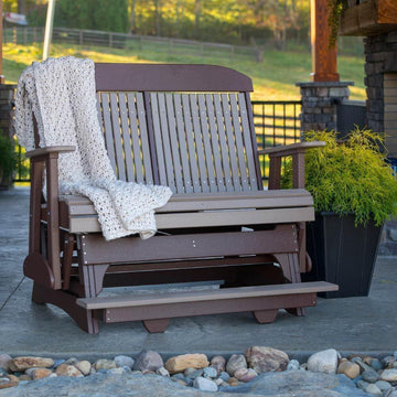 Amish 4' Poly Classic Balcony Outdoor Glider - Foothills Amish Furniture