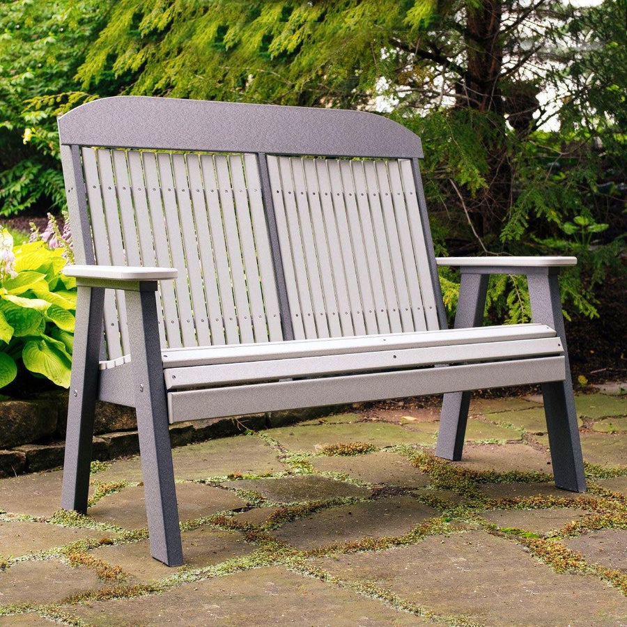 Amish 4' Classic Poly Outdoor Bench - Foothills Amish Furniture