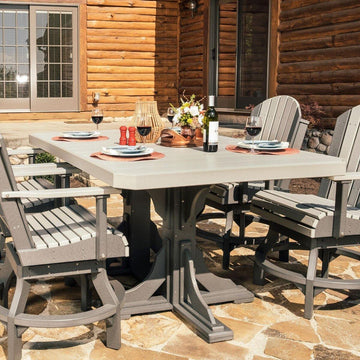 Amish 4' Poly x 6' Rectangular Outdoor Table - Foothills Amish Furniture