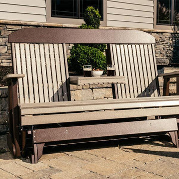Amish 5' Poly Classic Outdoor Glider - Foothills Amish Furniture