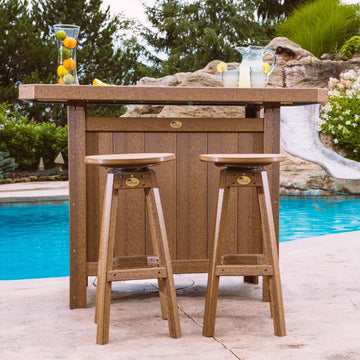 Amish Poly Outdoor Barstool - Foothills Amish Furniture