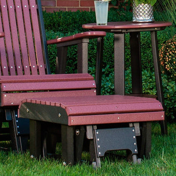 Amish Outdoor Poly Glider Footrest - Foothills Amish Furniture