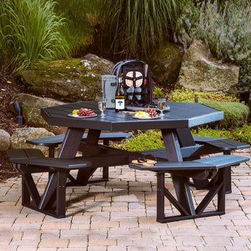 Amish Poly Octagon Picnic Table - Foothills Amish Furniture