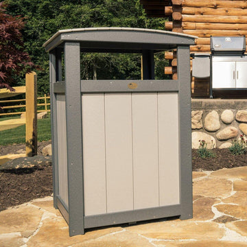 Amish Poly Outdoor Trash Can - Foothills Amish Furniture