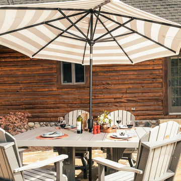 Amish Aluminum Outdoor Table Umbrella - Foothills Amish Furniture
