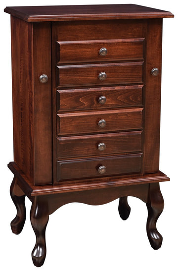 Queen Anne Amish Jewelry Armoire