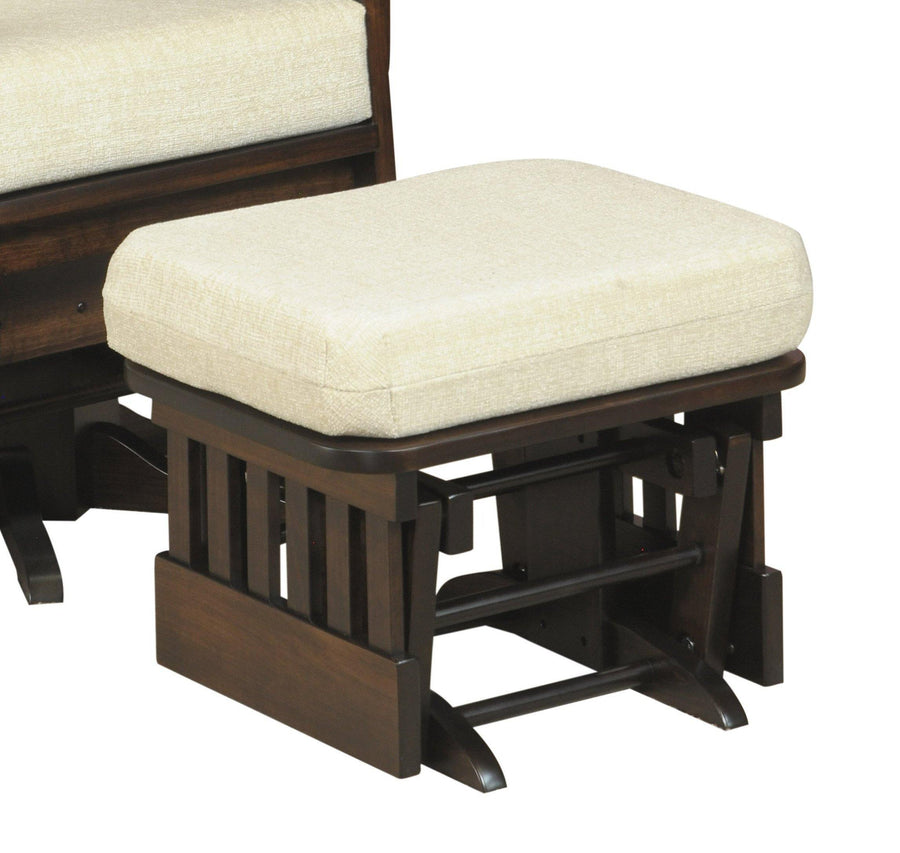 Amish Deluxe Glider Ottoman - Foothills Amish Furniture