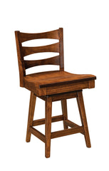 Armanda 24" Amish Swivel Barstool - Foothills Amish Furniture