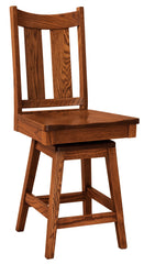 Aspen 30" Amish Swivel Barstool - Foothills Amish Furniture